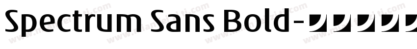 Spectrum Sans Bold字体转换